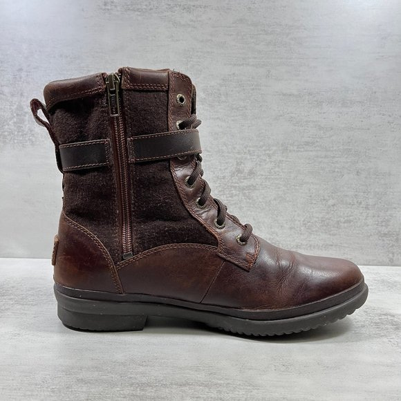 Ugg Kesey Waterpoof Leather Boots - Women's Size 8.5 - Picture 2 of 10